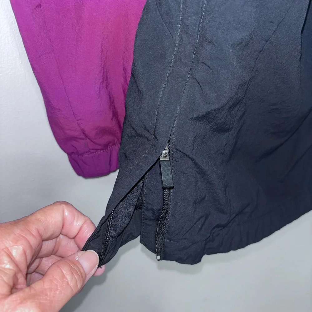 Air Jordan Wings Wind Anorak Jacket Deep Purple 1/2 Zip Sz M Vented Zip Pocket